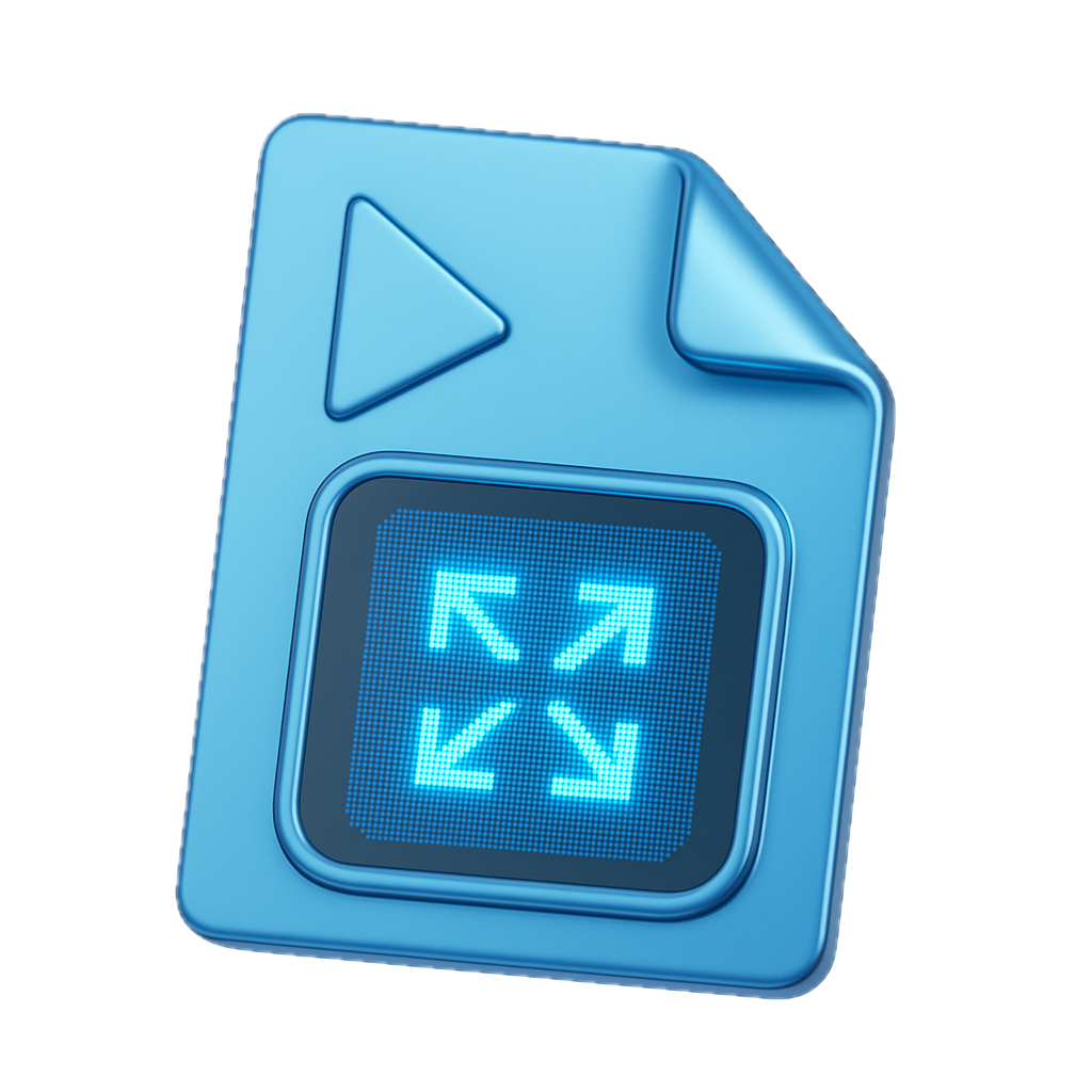 Shrinking video file icon